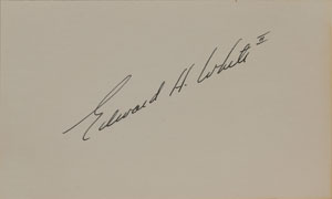 Lot #8187 Edward H. White II Signature