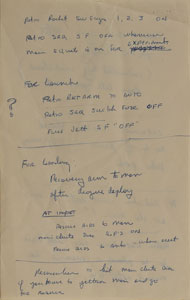 Lot #8078  MA-9: Gordon Cooper Mission Notes Archive - Image 7