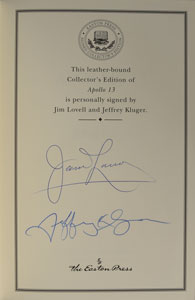 Lot #8309 James Lovell Signed Book - Image 1
