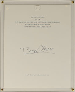 Lot #8252 Buzz Aldrin Signed Print and Limited Edition Book - Image 5