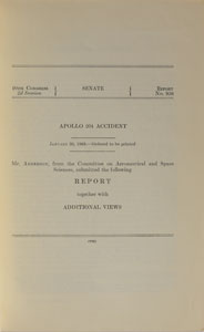 Lot #8185  Apollo 1 Senate Committee Reports - Image 2