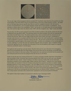 Lot #8340 Dave Scott's Apollo 15 Lunar Surface-Flown Star Chart - Image 4