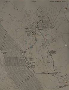Lot #8328 Dave Scott's Apollo 15 Lunar Surface-Used Contour Map - Image 1