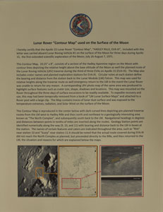 Lot #8328 Dave Scott's Apollo 15 Lunar Surface-Used Contour Map - Image 3