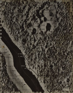 Lot #8329 Dave Scott's Apollo 15 Lunar Surface-Used Photo Map - Image 1