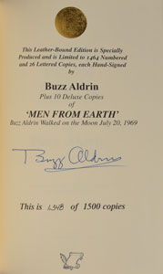 Lot #8241 Buzz Aldrin Signed Book
