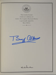 Lot #8242 Buzz Aldrin Signed Book