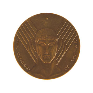 Lot #8005  National Air Races 1930 Bronze Medal - Image 2