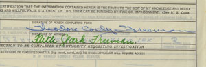 Lot #8107 Theodore C. Freeman Signed Document - Image 2