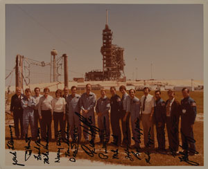 Lot #8493  STS-1 and STS-41C Signed Photograph - Image 1