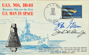 Lot #8065  MA-6: John Glenn Signed Cover - Image 1