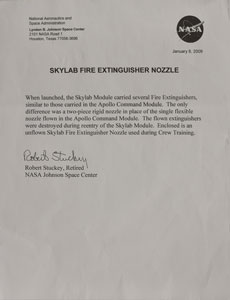 Lot #8418  Skylab Fire Extinguisher Nozzle - Image 2