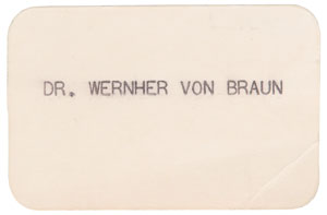 Lot #454 Wernher von Braun - Image 2