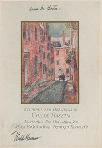 Lot #466 Childe Hassam - Image 1