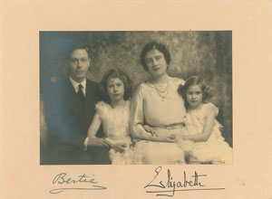 Lot #196  King George VI and Queen Elizabeth - Image 1