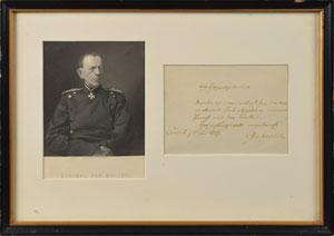 Lot #346 Helmut von Moltke - Image 1