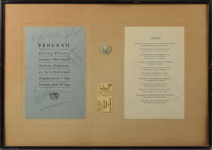 Lot #66 Harry S. Truman and World Leaders - Image 1