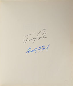 Lot #110 Gerald Ford and Jimmy Carter - Image 1