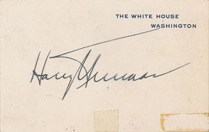 Lot #137 Harry S. Truman - Image 1
