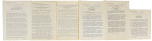Lot #9044 John F. Kennedy Collection of (6) 1962 and 1963 Press Releases - Image 1