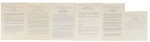 Lot #9042 John F. Kennedy Collection of (6) 1961 Press Releases - Image 1