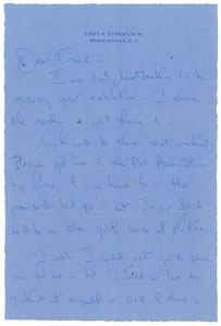 Lot #9018 Jacqueline Kennedy 1959 Autograph Letter