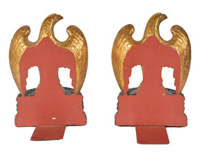 Lot #9057 John F. Kennedy’s Senatorial and Presidential Office Pair of Gold and Black Eagle Bookends - Image 2