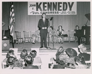 Lot #9092 John F. Kennedy 1946 Congressional Campaign Original VINTAGE Photograph  - Image 1