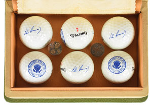 Lot #9058 John F. Kennedy Presidential Golf Ball Set - Image 2