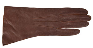 Lot #9069 Jacqueline Kennedy's Personally-Owned and -Worn Brown Leather Glove - Image 1