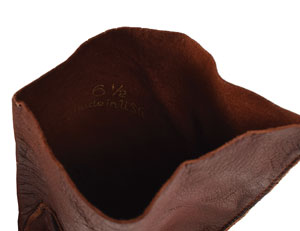 Lot #9069 Jacqueline Kennedy's Personally-Owned and -Worn Brown Leather Glove - Image 3