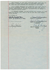 Lot #9009 John F. Kennedy 1953 Signed Document - Image 3