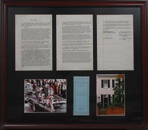 Lot #9009 John F. Kennedy 1953 Signed Document - Image 4