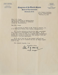 Lot #9006 John F. Kennedy 1951 Autograph Letter Signed - Image 6