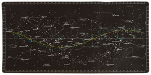 Lot #51 Dave Scott's Apollo 15 Lunar Flown Star Chart - Image 2