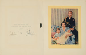 Lot #272  Queen Elizabeth II and Prince Philip - Image 1