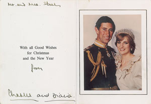 Lot #270  Princess Diana and Prince Charles