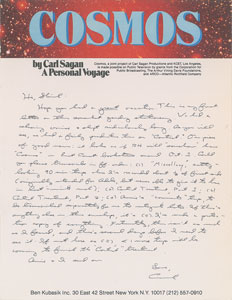 Lot #57 Carl Sagan Archive - Image 1