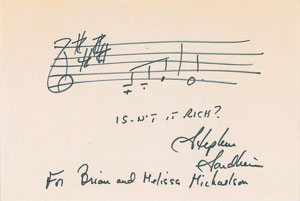 Lot #626 Stephen Sondheim - Image 1