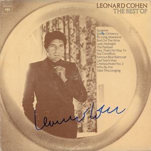 Lot #537 Leonard Cohen