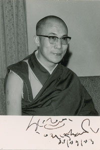 Lot #293  Dalai Lama