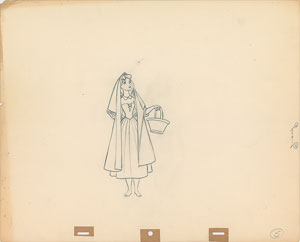 Lot #777 Briar Rose production drawing from