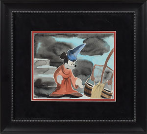 Lot #739 Mickey Mouse production concept painting from Fantasia - Image 1