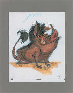 Lot #793 Pumba concept production drawing from The