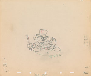 Lot #710 Mickey Mouse production drawing from