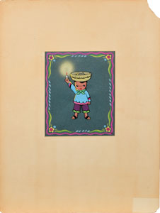 Lot #750 Las Posadas Boy production cel from The Three Caballeros - Image 1