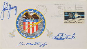 Lot #52 John Young's Apollo 16 ‘Type 1’ Insurance Cover - Image 1