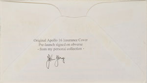 Lot #52 John Young's Apollo 16 ‘Type 1’ Insurance Cover - Image 2