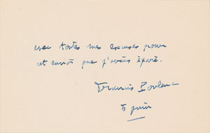Lot #521 Francis Poulenc - Image 1