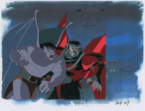 Lot #794 Goliath and Robot production cel from  Gargoyles - Image 1